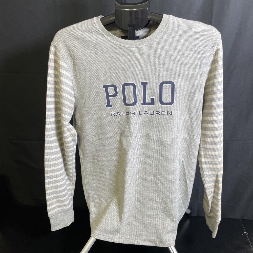 Polo Ralph Lauren Men's Thermal Knit Sleepshirt - Gray Medium